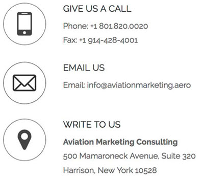 Contact Aviation Marketing Consulting